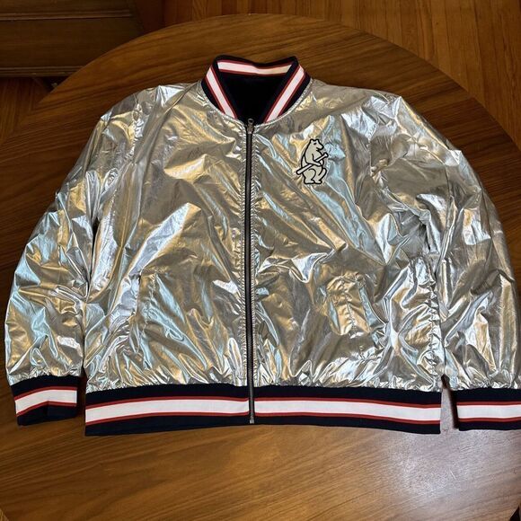 NEW MLB CHICAGO CUBS THE WILD COLLECTIVE WOMEN'S REVERSIBLE 1914 JACKET 2XL - Picture 6 of 10